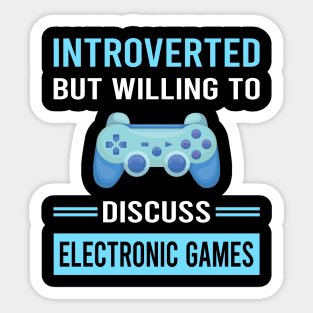 Introverted Electronic Game Games Sticker